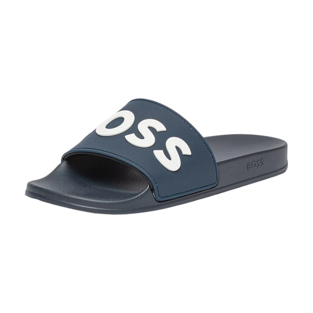 Шлепки Boss Heren Slippers Zwart Kirk Slide купить в Ташкенте