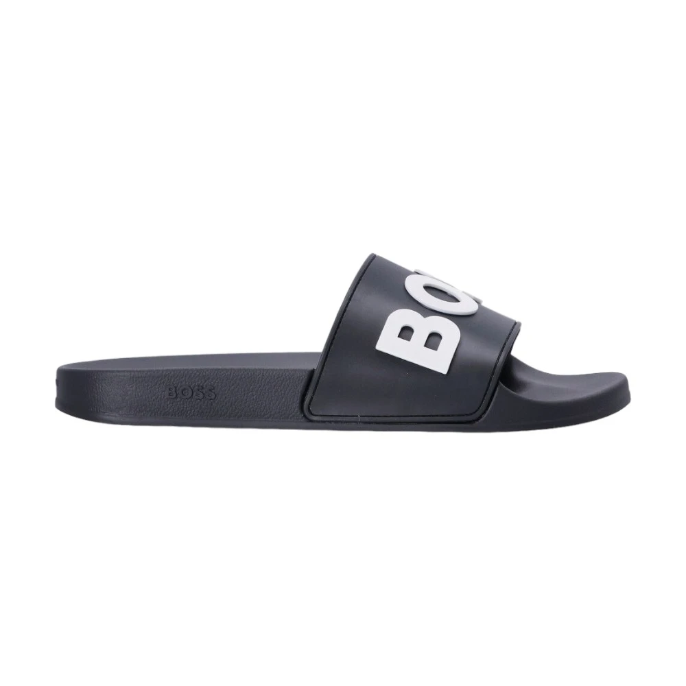 Шлепки Boss Heren Slippers Zwart Kirk Slide купить в Ташкенте