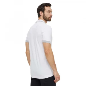 Поло Boss Cotton-Piqué Polo Shirt with Contrast Stripes and Logo 1