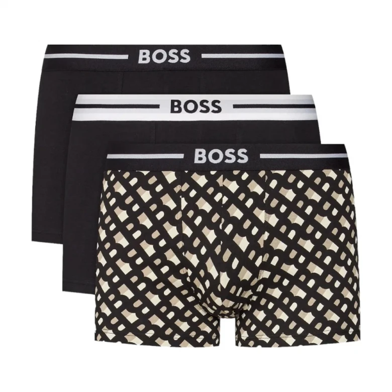 Нижнее Бельё Boss Trunk 3P Bold Design Underwear 3-Pack