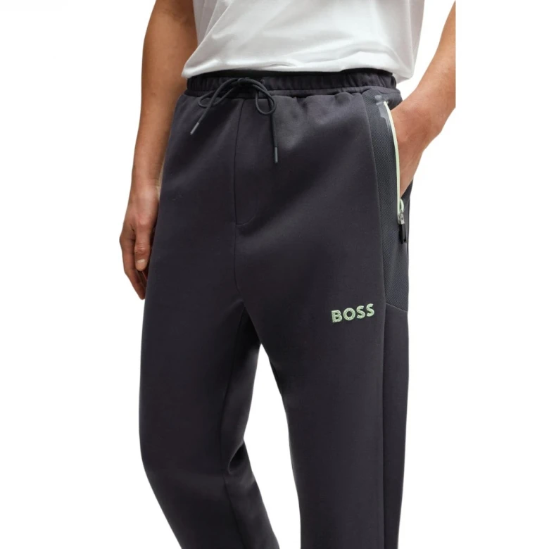 Брюки Boss Open-Hem Tracksuit Bottoms with 3D-Moulded Logo 2