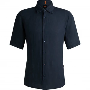 Рубашка Boss Regular-Fit Shirt in Linen Canvas 1