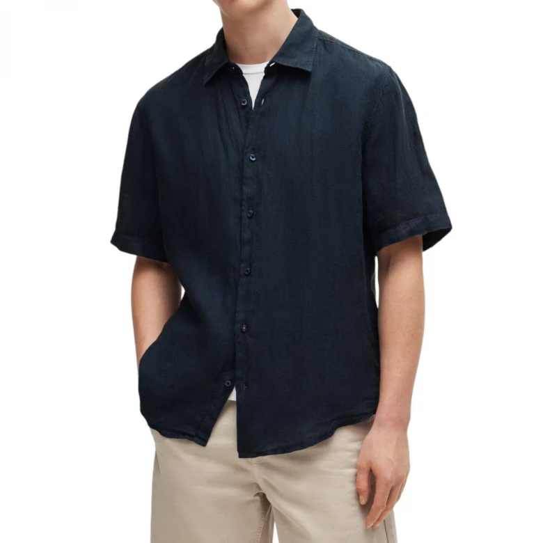Рубашка Boss Regular-Fit Shirt in Linen Canvas