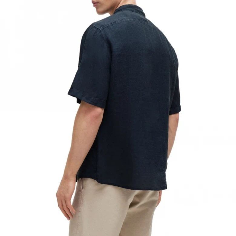 Рубашка Boss Regular-Fit Shirt in Linen Canvas 0