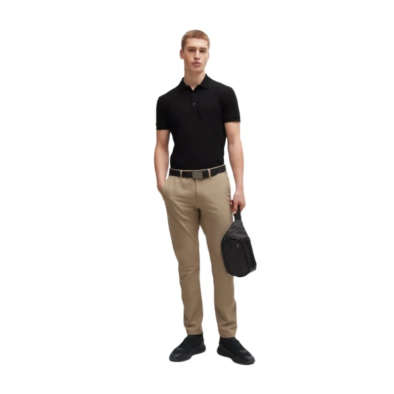Поло Boss Slim-fit Polo Shirt with Mesh Logo 4