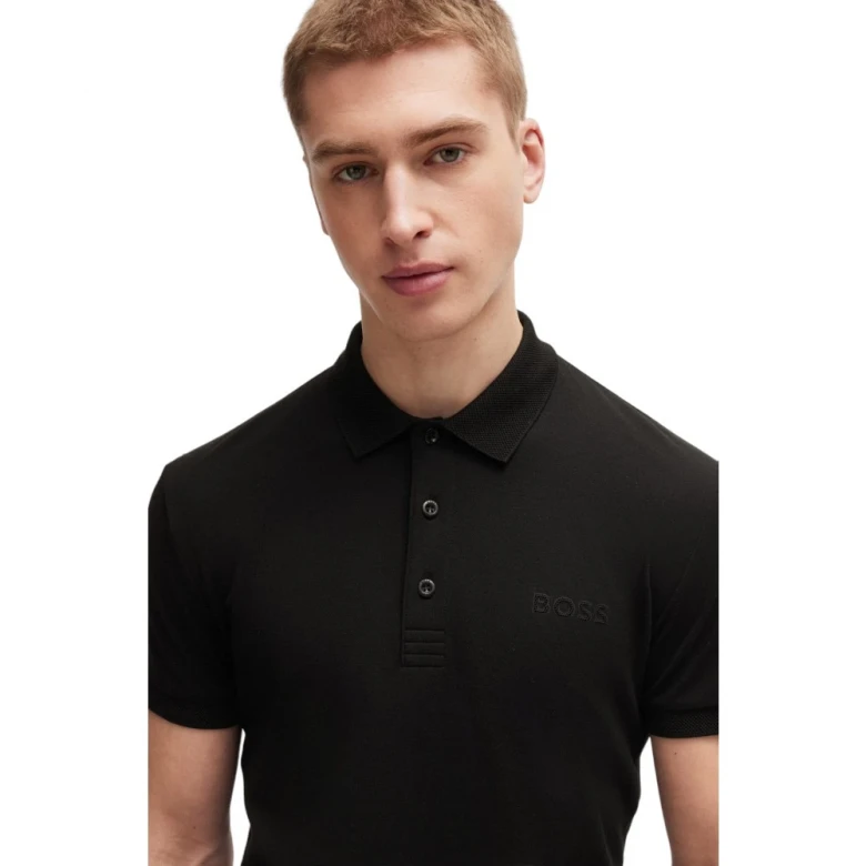 Поло Boss Slim-fit Polo Shirt with Mesh Logo 2