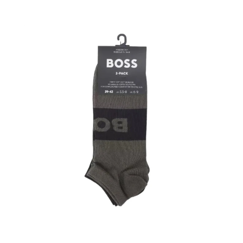 Носки Boss Two-Pack of Ankle-Length Socks with Logo Details