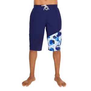 шорты для плавания capris - navy watercolour hexagons