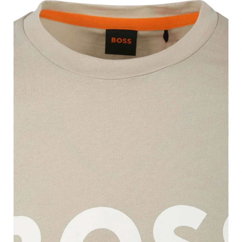 Футболка Boss Cotton-jersey T-shirt with rubber-print logo 2