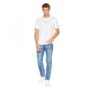 Футболка Boss Relaxed-Fit T-Shirt in Stretch Cotton with Logo Print 4