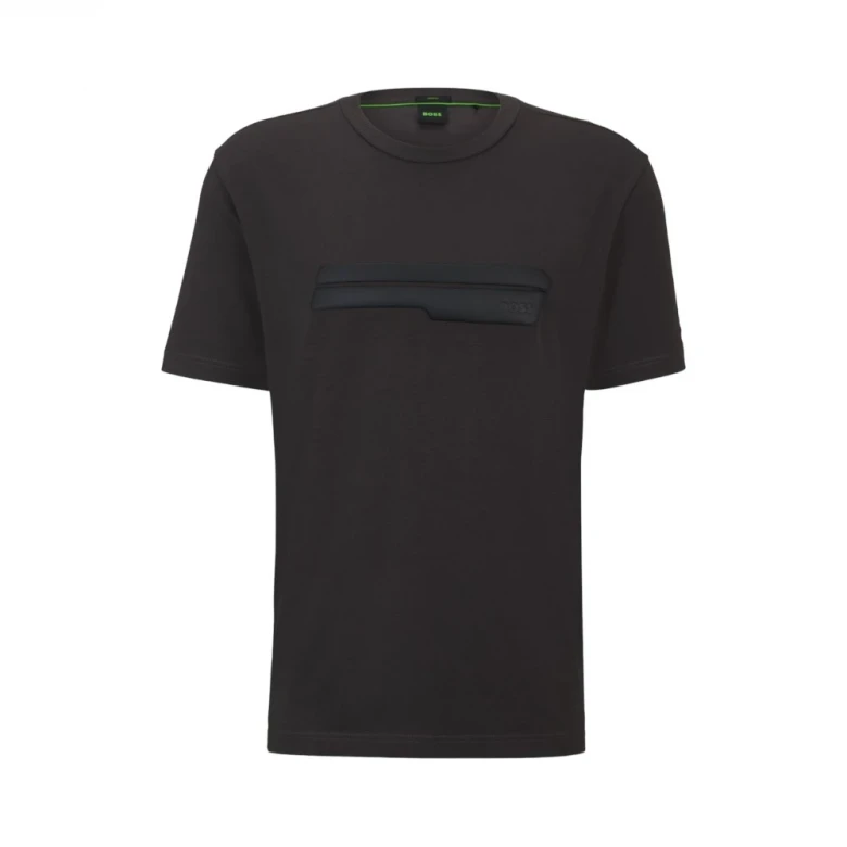 Футболка Boss Regular-Fit T-Shirt in Stretch Cotton with Logo Artwork 3