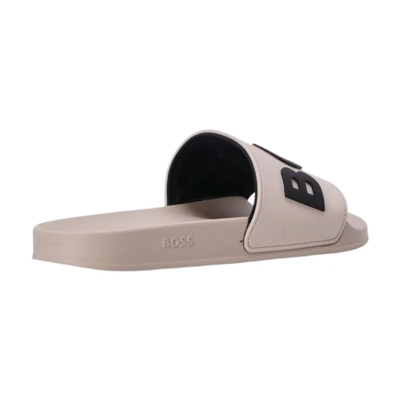Шлепки Boss Heren Slippers Zwart Kirk Slide 3