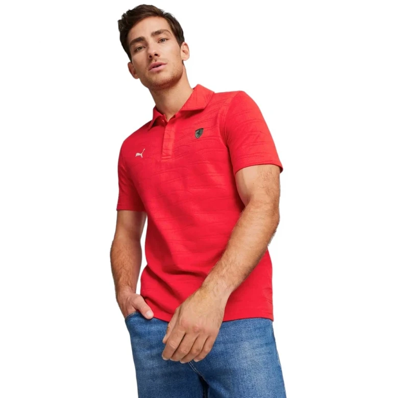 Поло Puma Scuderia Ferrari Style Men's Motorsport Jacquard Polo