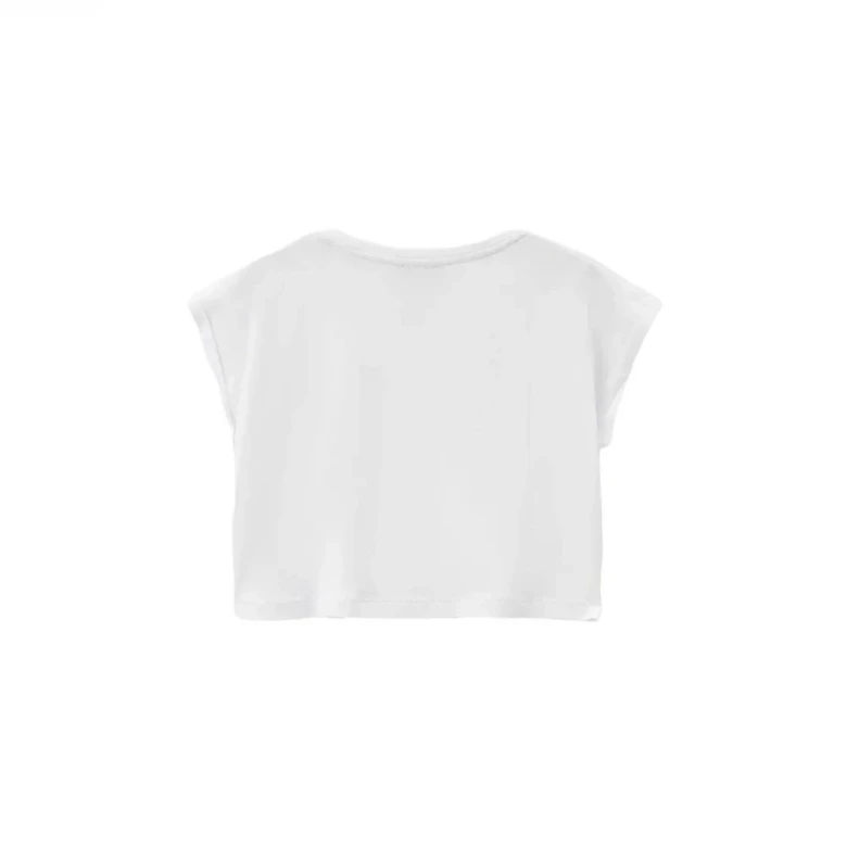 Костюм Emporio Armani Set Kids-Junior T-shirt e Shorts Shiny Girl Bianco 1