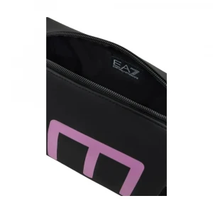 Сумка Для Обуви EA7 Beauty-Case Nero Rosa con Maxi Logo 2