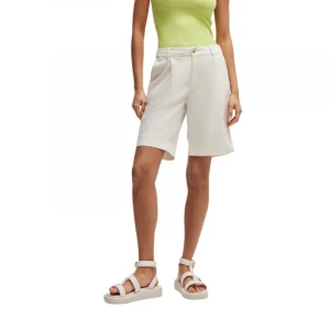 Шорты Boss Relaxed-Fit High-Rise Shorts in Stretch Cotton