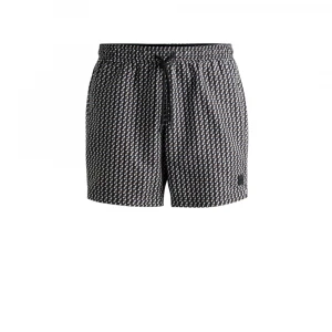 Шорты Boss Logo-Label Swim Shorts with Seasonal Pattern 3