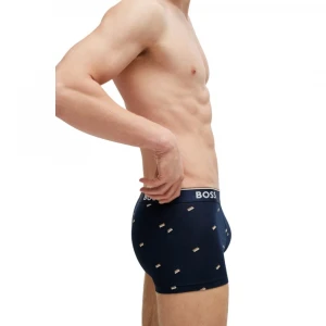 Трусы Boss Three-Pack of Stretch-Cotton Trunks with Logo Waistbands 3