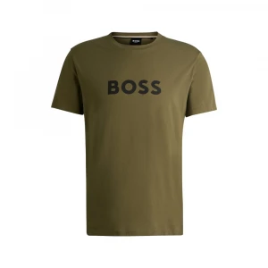 Футболка Boss Camiseta Regular Fit de Punto de Algodón con Logo Estampado 2