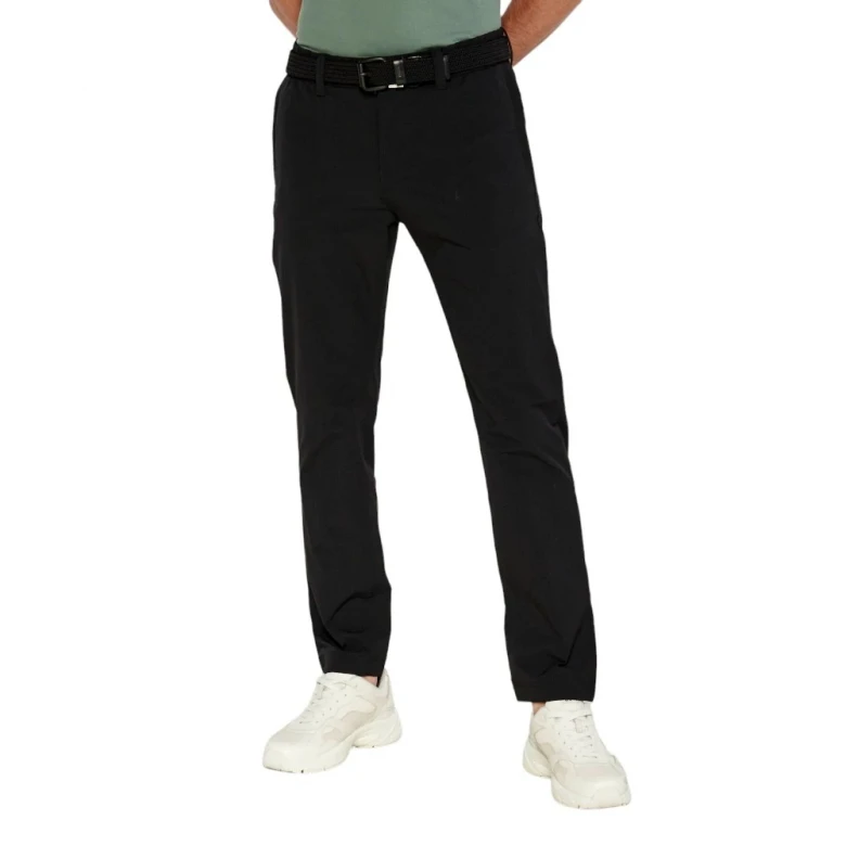 Брюки Boss Tapered-Fit Chinos in Technical-Stretch Material 1