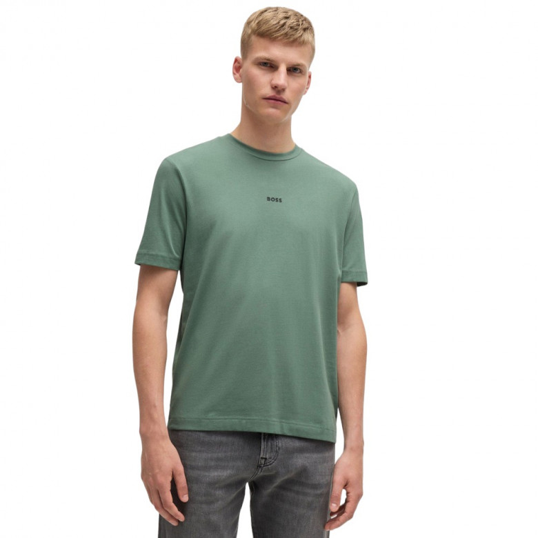 Футболка Boss Relaxed-Fit T-Shirt in Stretch Cotton with Logo Print