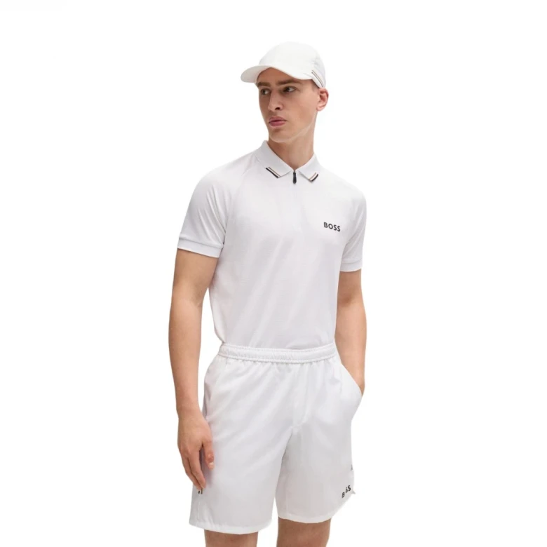 Поло Boss X Matteo Berrettini Polo Shirt with Popcorn Stripe