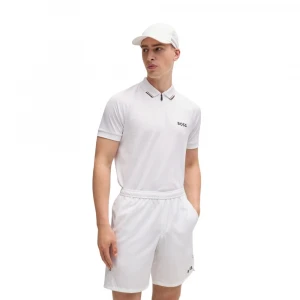 Поло Boss X Matteo Berrettini Polo Shirt with Popcorn Stripe