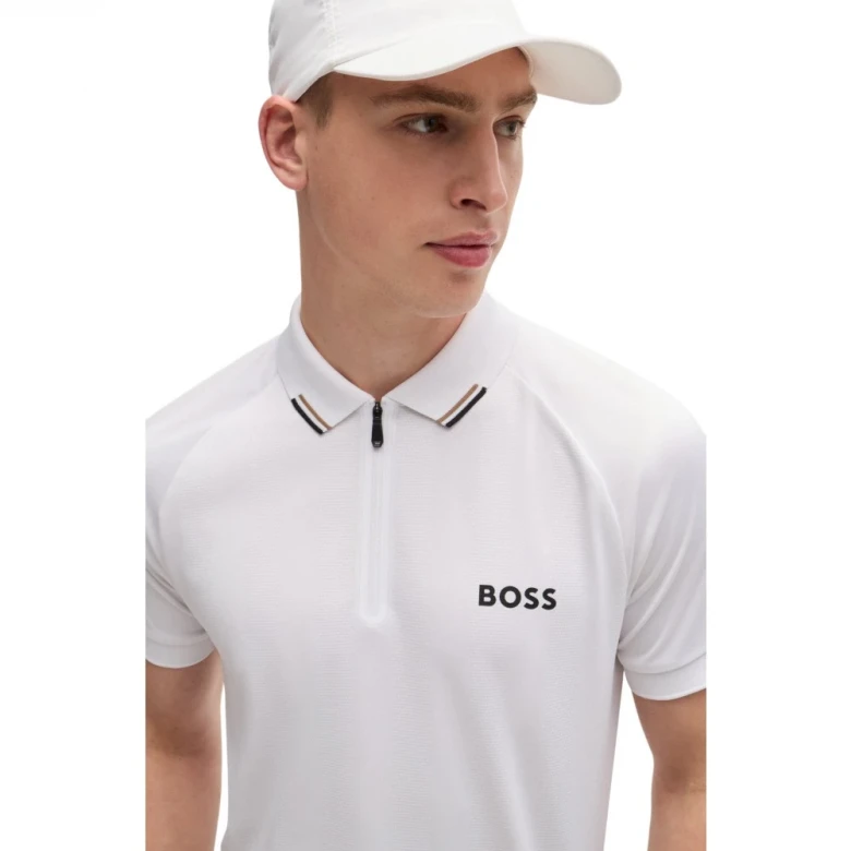 Поло Boss X Matteo Berrettini Polo Shirt with Popcorn Stripe 2