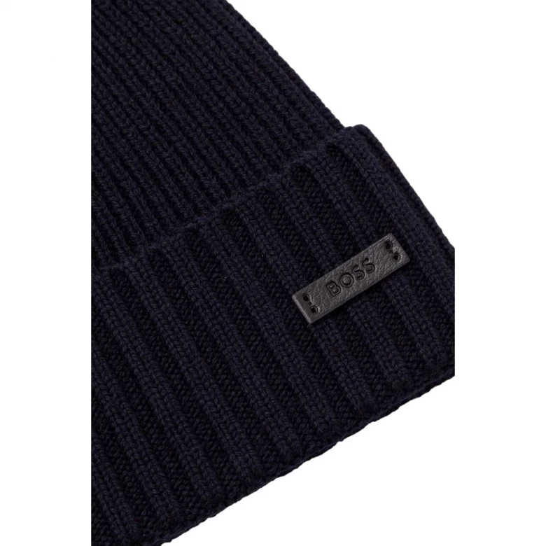 Шапка Boss Men's Dark Blue Woolen Hat 1