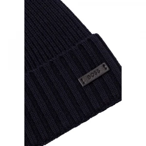 Шапка Boss Men's Dark Blue Woolen Hat 1