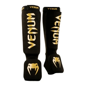 защита venum kontact shin guards - black/gold