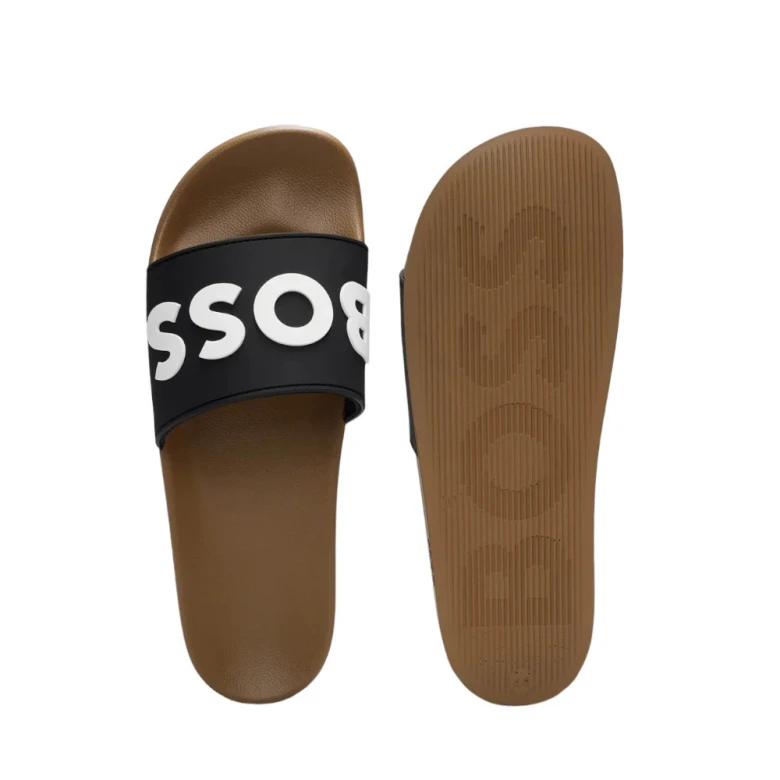 Heren Slippers Zwart Kirk Slide 3