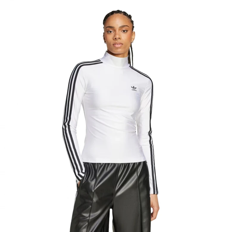 Лонгслив Adidas Adicolor 3-Stripes Turtleneck Long Sleeve Tee