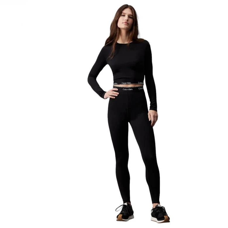 Топ Calvin Klein Cropped Long Sleeve Gym T-shirt 3