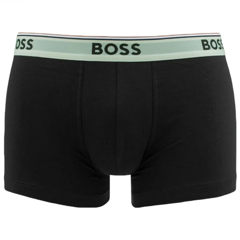 Трусы Boss Three-Pack of Stretch-Cotton Trunks with Logo Waistbands 0