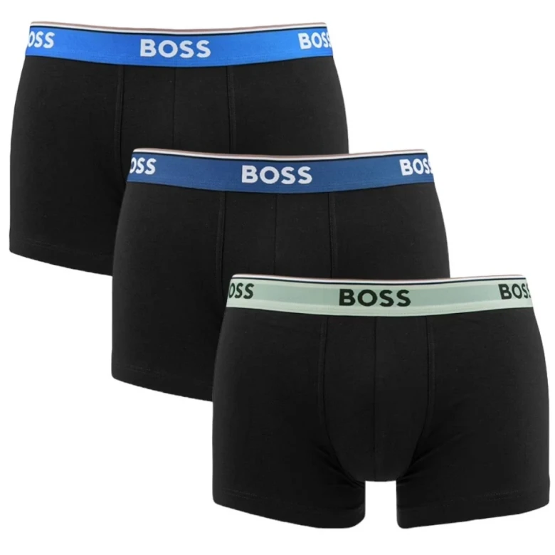 Трусы Boss Three-Pack of Stretch-Cotton Trunks with Logo Waistbands