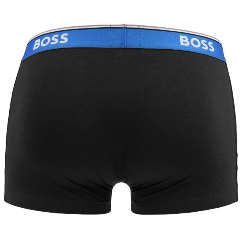 Трусы Boss Three-Pack of Stretch-Cotton Trunks with Logo Waistbands 5