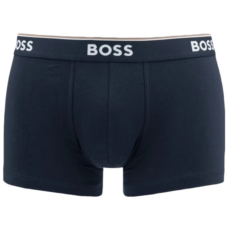 Трусы Boss Three-Pack of Stretch-Cotton Trunks with Logo Waistbands 3