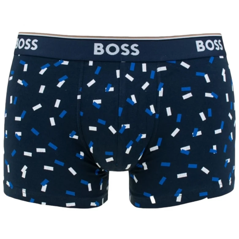 Трусы Boss Three-Pack of Stretch-Cotton Trunks with Logo Waistbands 1