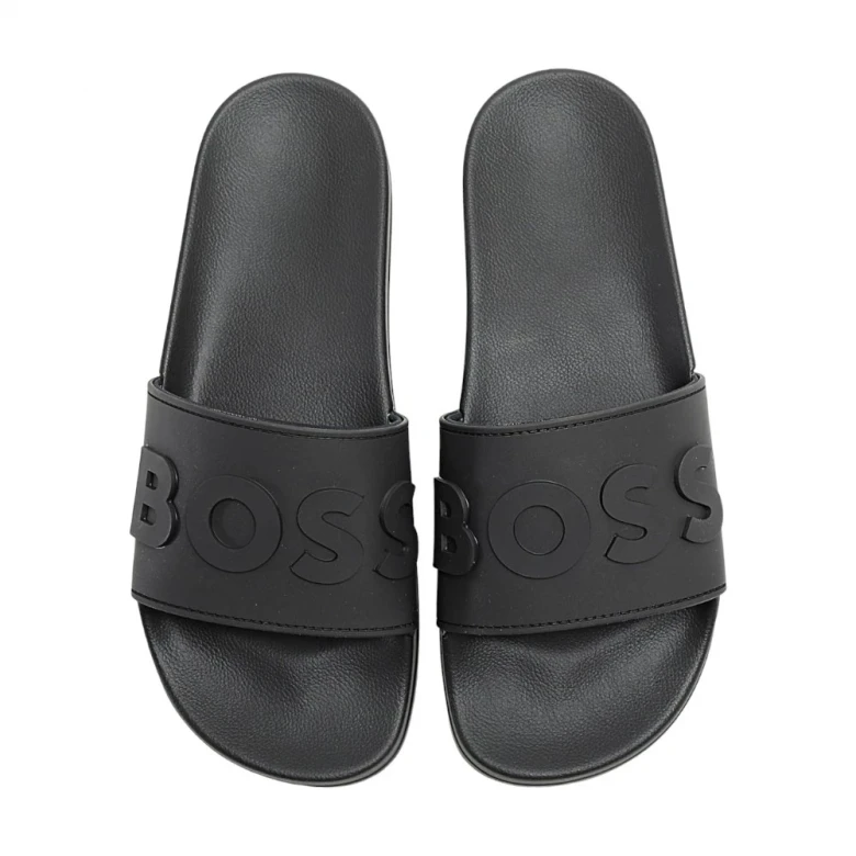 Heren Slippers Zwart Kirk Slide 1
