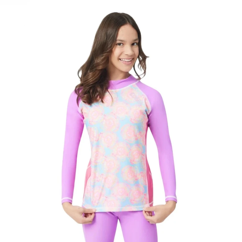 Футболка для плавания Coega Rashguard Long Sleeve-AOP in Front