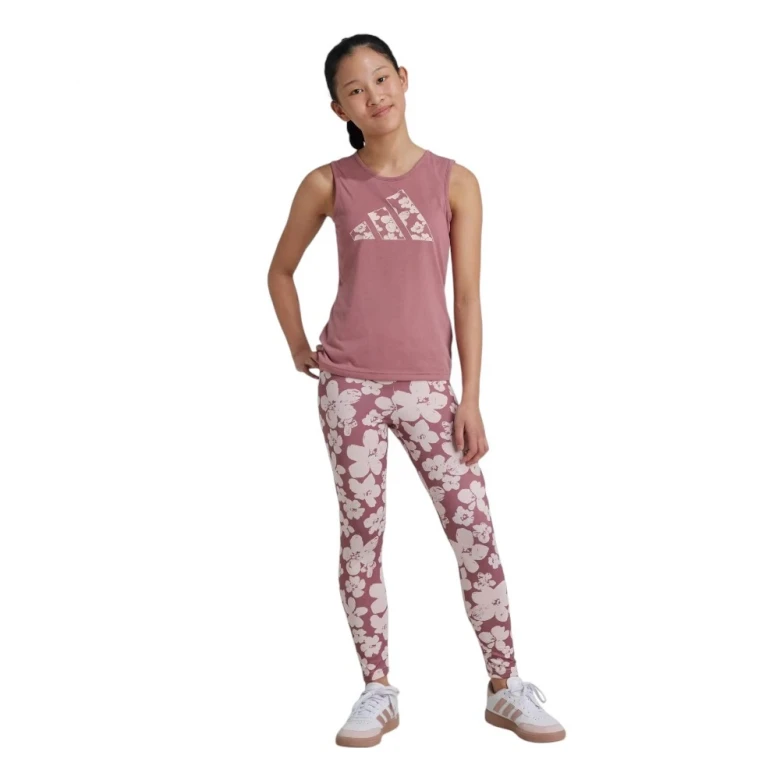 Леггинсы Adidas Train Essentials Seasonal Printed High Waisted 7/8 Training Leggings Kids