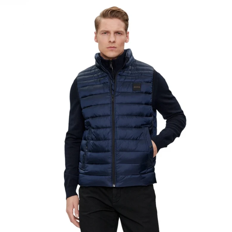 Жилет Boss Water-Repellent Slim-Fit Gilet with Logo Patch