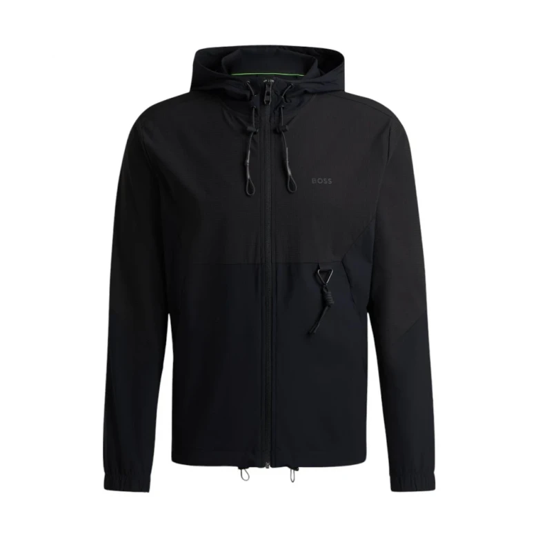 Толстовка Boss Regular-fit Zip-up Hoodie With Quick-dry Performance 4