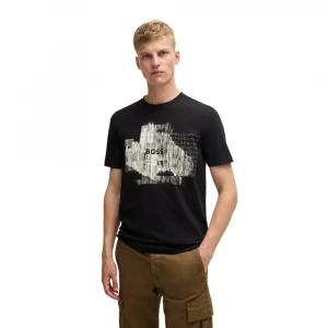 Футболка Boss Regular-fit T-shirt In Cotton Jersey With Seasonal Artwork