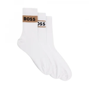 Носки Boss Three-pack Of Short Cotton-blend Socks With Logos