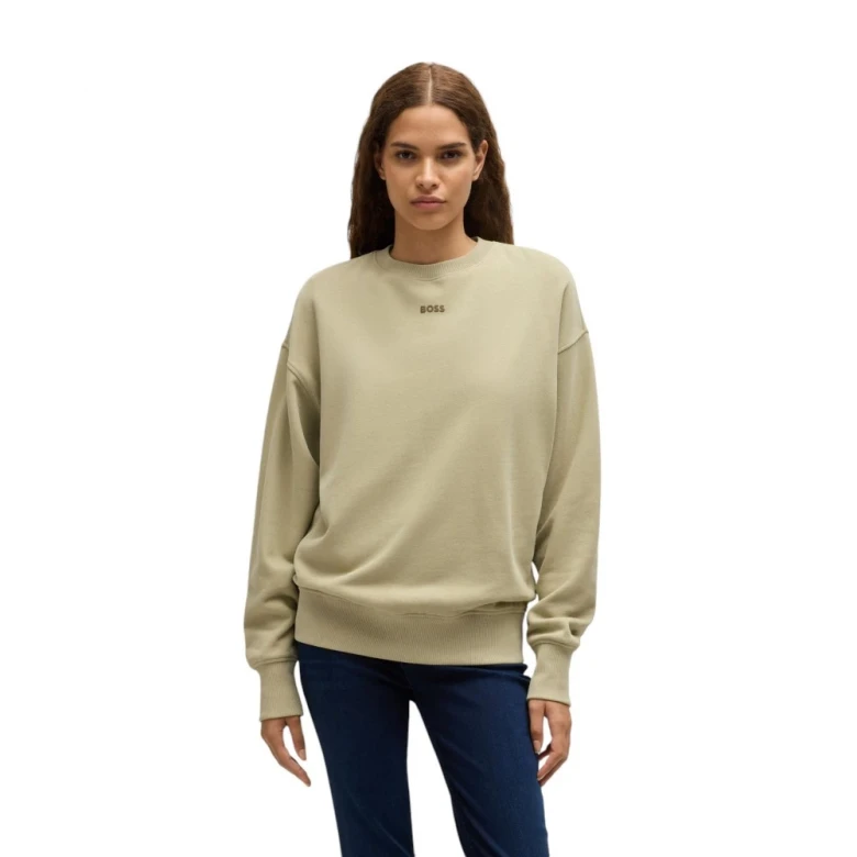 Толстовка Boss Oversized-fit Sweatshirt In Cotton With Logo Detail