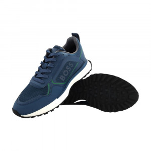 Кроссовки Boss Mixed-Material Trainers With Large Side-Panel Logo 3