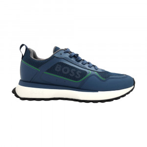 Кроссовки Boss Mixed-Material Trainers With Large Side-Panel Logo
