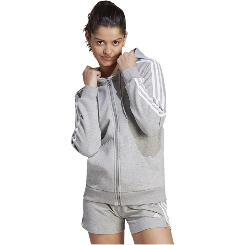 Толстовка Adidas Essentials 3-Stripes Full-Zip Fleece Hoodie